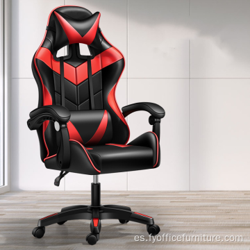 Precio de venta al por mayor Silla giratoria ergonómica para juegos de computadora con reposapiés